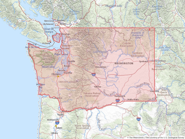 Washington Water Rights Map Water In Washington | The Watersheds™